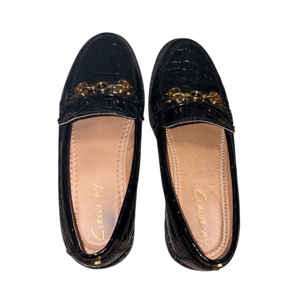 Circus NY By Sam‎ Edelman Deana Croc Embossed Chunky Lug Sole Loafers Size 6 - Picture 6 of 11